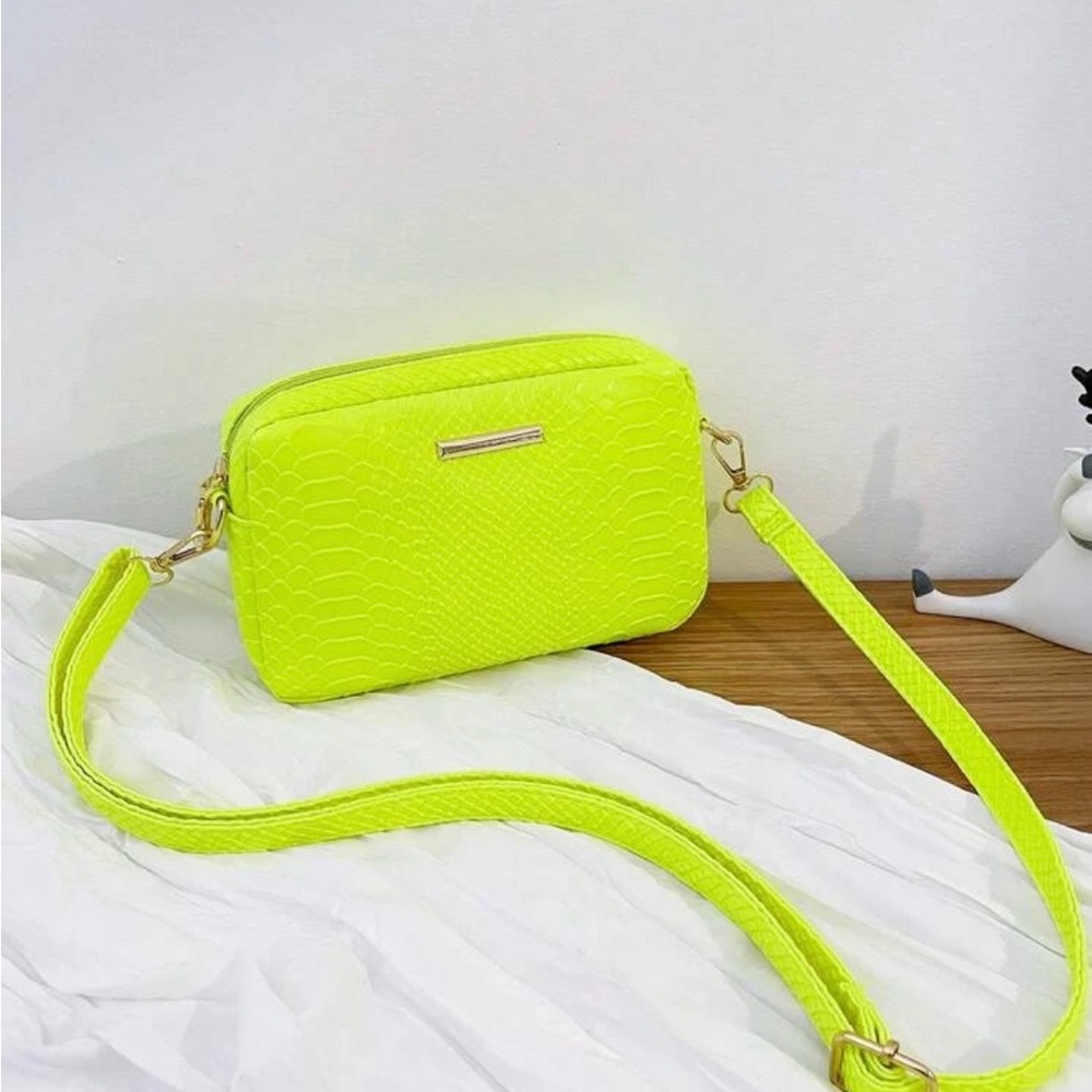 Neon Yellow Crossbody Bag